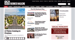 Desktop Screenshot of 850businessmagazine.com